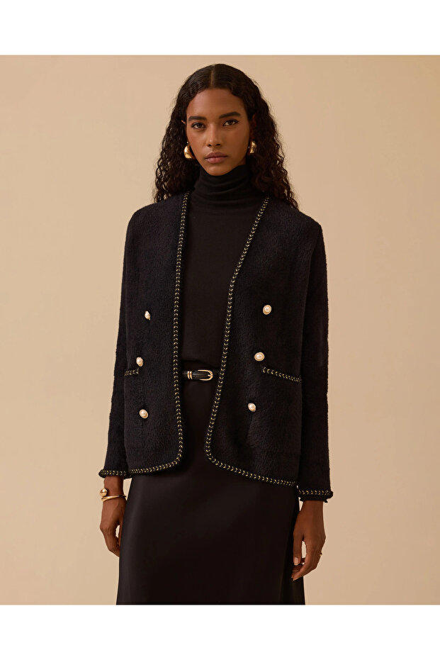 سترة تريكو بأزرار - 3