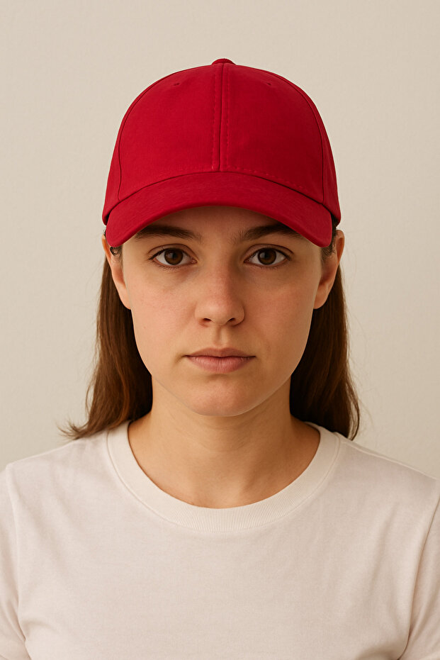 Kadın Süet Görünümlü Ayarlanabilir Şapka - 3