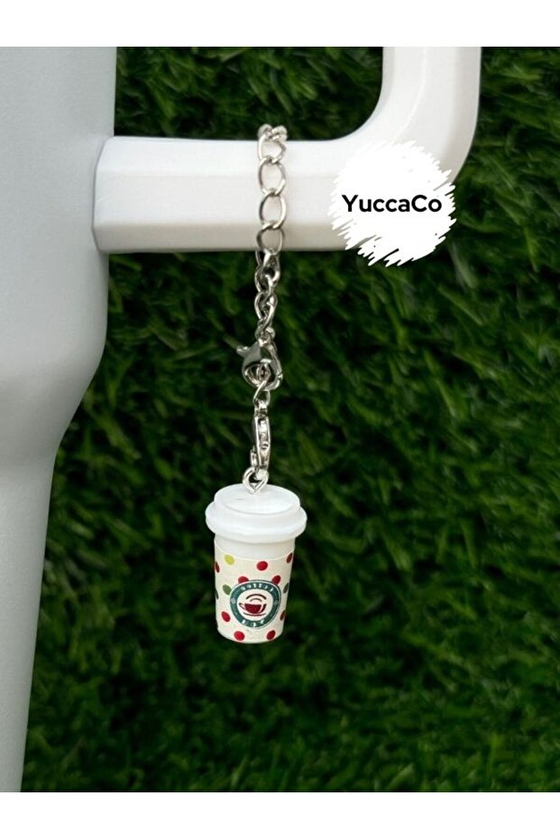 Coffee Cup Thermos Ornament/Coffee Thermos Charm/Coffee Bag Charm