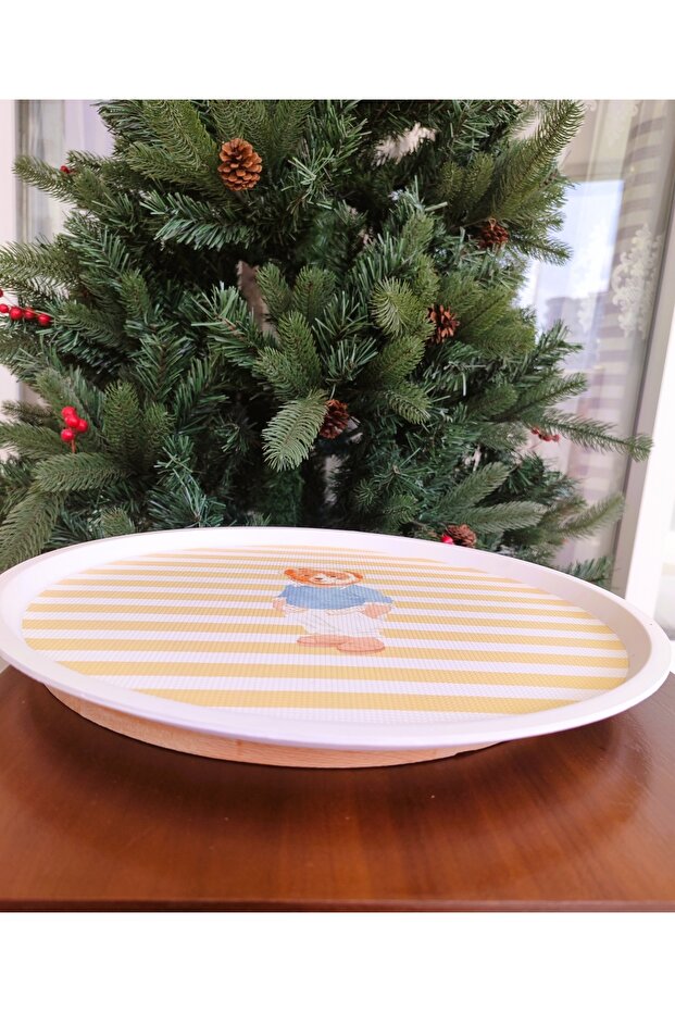 Philip Ayı Bear Yuvarlak Tepsi - 4