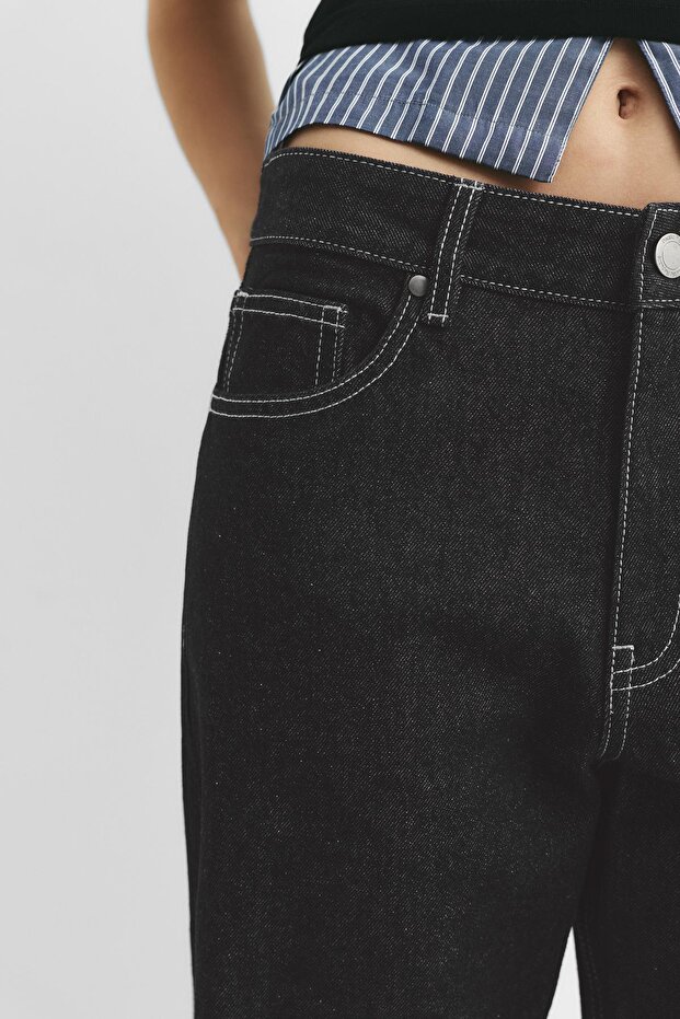 Yıldız işlemeli jean - 5