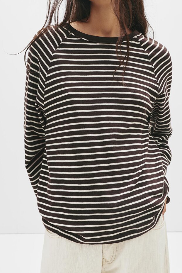 Reglan uzun kollu tişört - 5