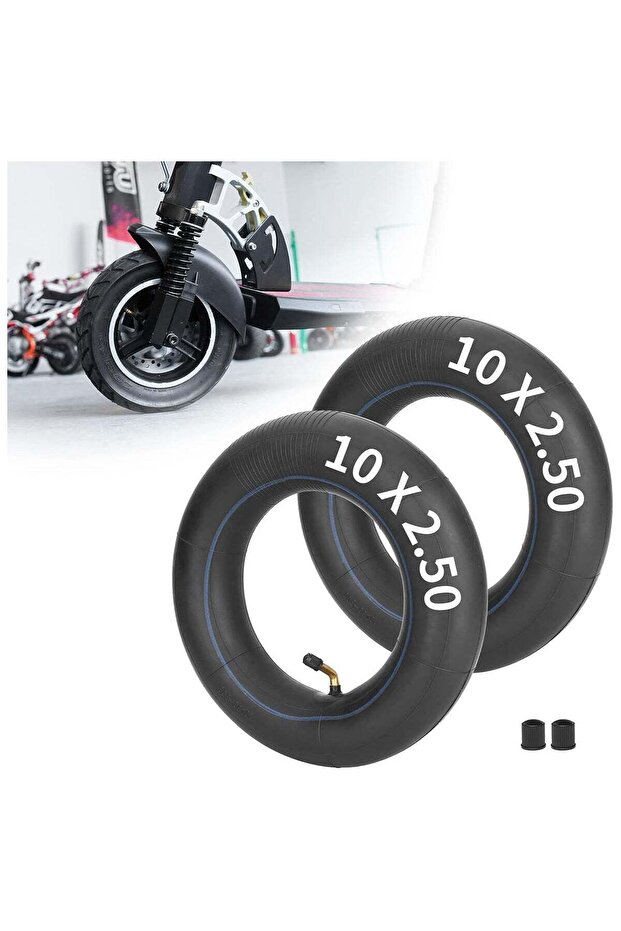 2-Pack 10x2.50” Inner Tubes replacement for 10-Inch Electric Scooter