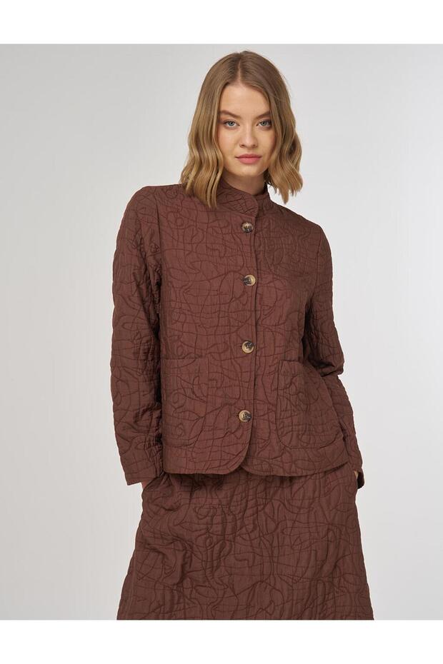 Embossed Patterned Double Set Coffee - 8