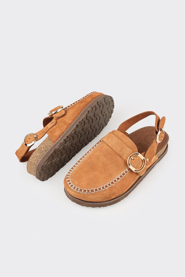 Taba Deri Kadın Terlik - 3