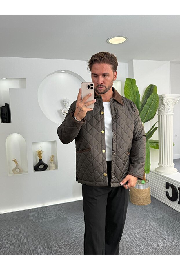 Baklava Desenli Mevsim Mont - 1