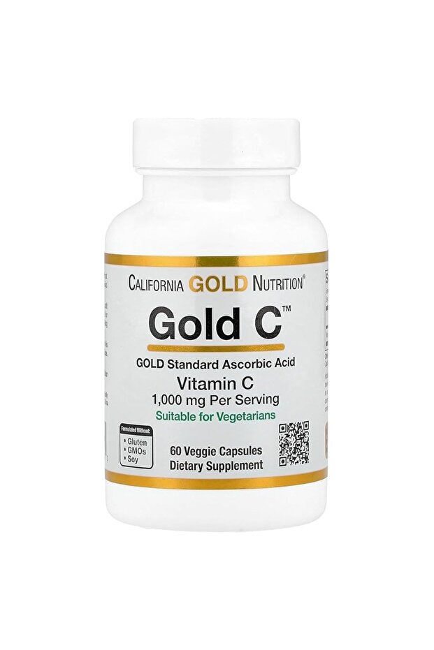, Gold C, Usp Grade Vitamin C, 1,000 Mg, 60 Veggie