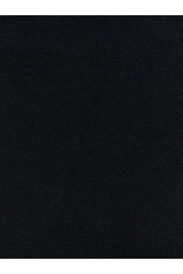 32139 بلوزة بأكمام طويلة ورباط - أسود - 4