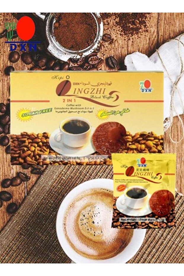 قهوة لينجزي السوداء 2 في 1