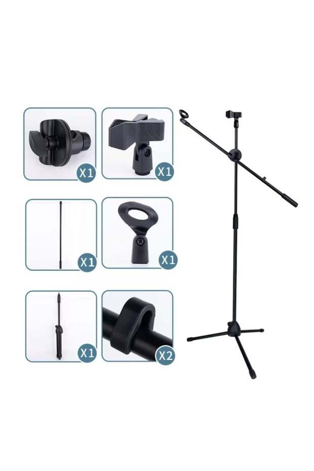 Akrobat Mikrofon Standı - Enstrüman Ve Solist Tipi Mikrofon Sehpası - 2