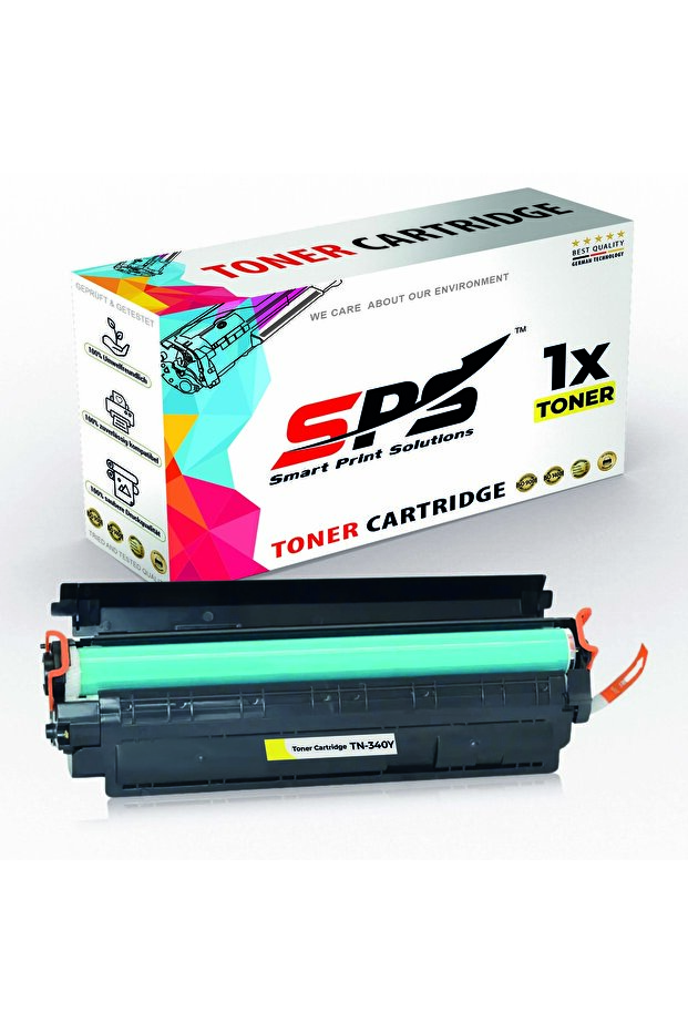 SPS Compatible Toner Cartridges for Brother | TN-340Y | 1x Yellow | Yield upto 1,500 Pages