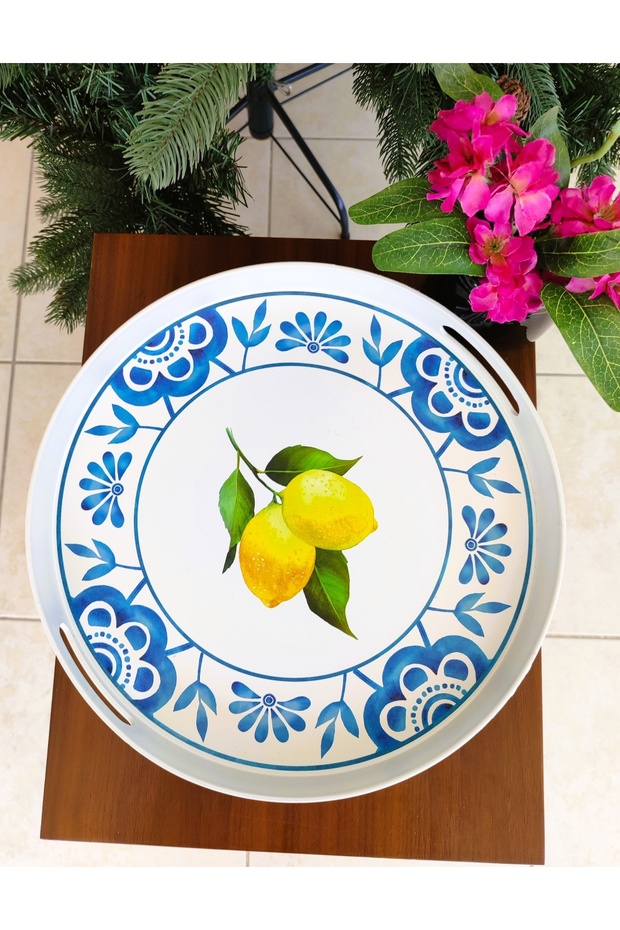 Lemoncha Yuvarlak Tepsi - 5