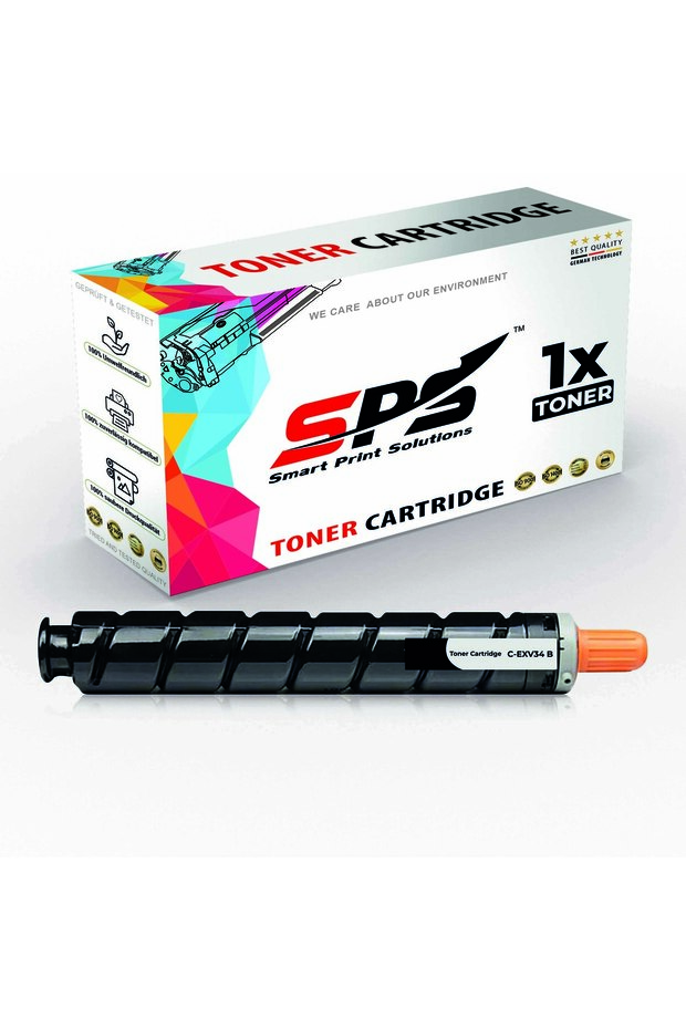 SPS Compatible Toner Cartridges for Canon | C-EXV34BK | 1x Black | Yield upto 23,000 Pages
