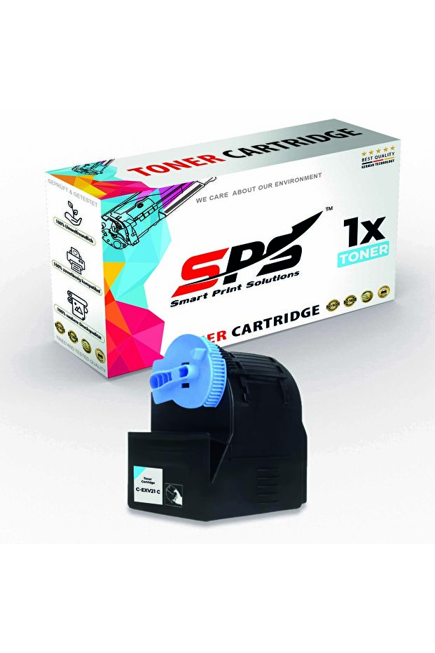 SPS Compatible Toner Cartridges for Canon | C-EXV21C | 1x Cyan | Yield upto 14,000 Pages