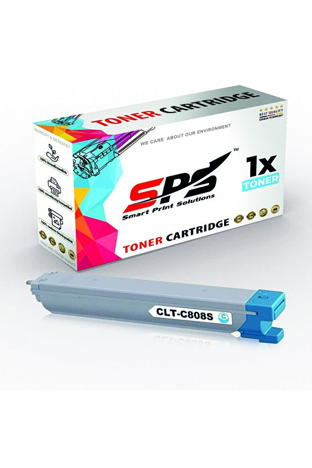 SPS Compatible Toner Cartridges for Samsung | CLT-C808S | 1x Cyan | Yield upto 20,000 Pages