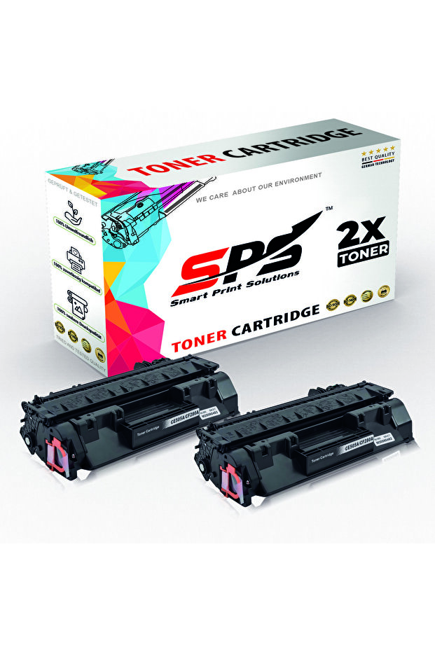 SPS Compatible Toner Cartridges for HP | CF280A 80A | 2x Black | 2,700 Pages