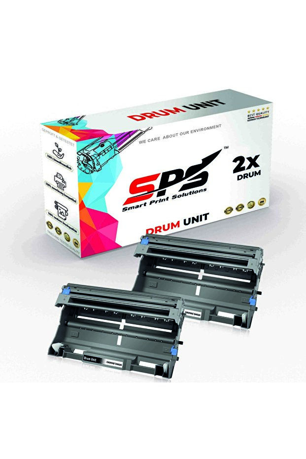 SPS Compatible Drum Cartridges for Brother | DR-520 | 2x Black | Yield upto 25,000 Pages
