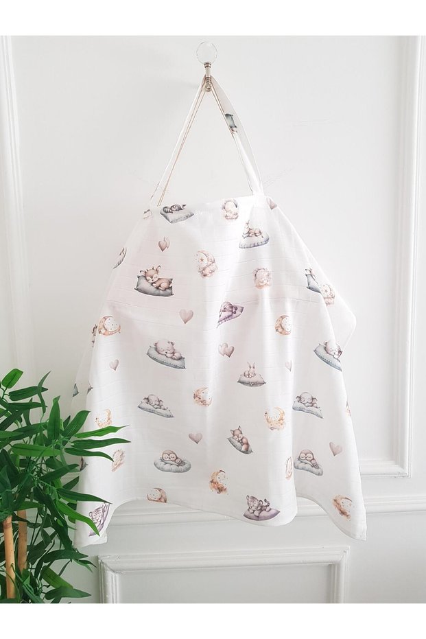 Breastfeeding Bib with Underwire Muslin Comfortable, Stroller Cover - 70X100 Cm, Mother and Baby Products, Newborn