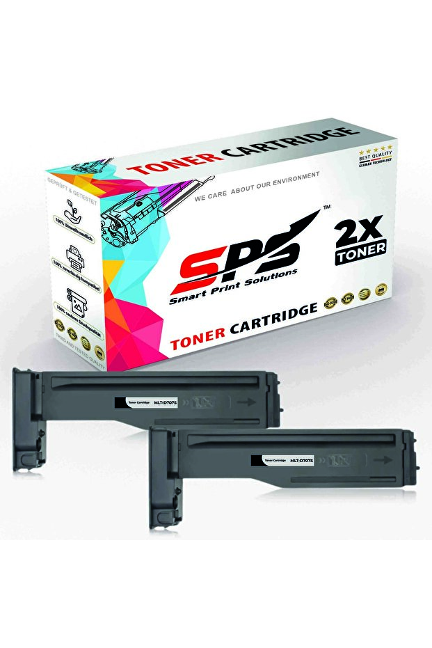 SPS Compatible Toner Cartridges for Samsung | MLT-D707S | 2x Black | Yield Upto 10,000 Pages