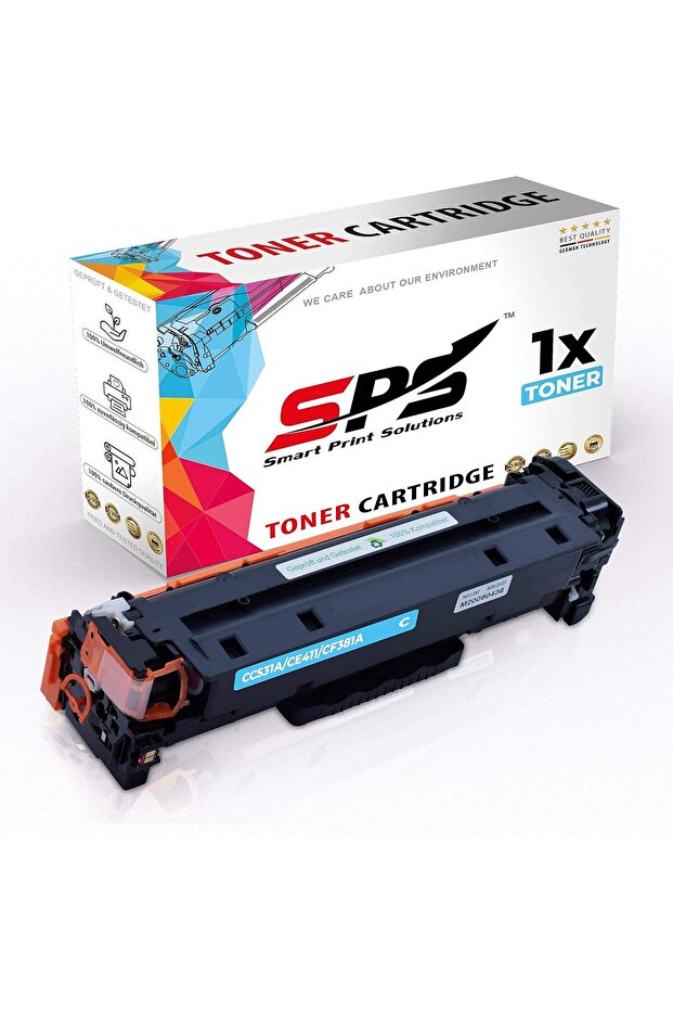SPS Compatible Toner Cartridges for HP | CF381A 312A | 1x Cyan | Yield upto 2,700 Pages