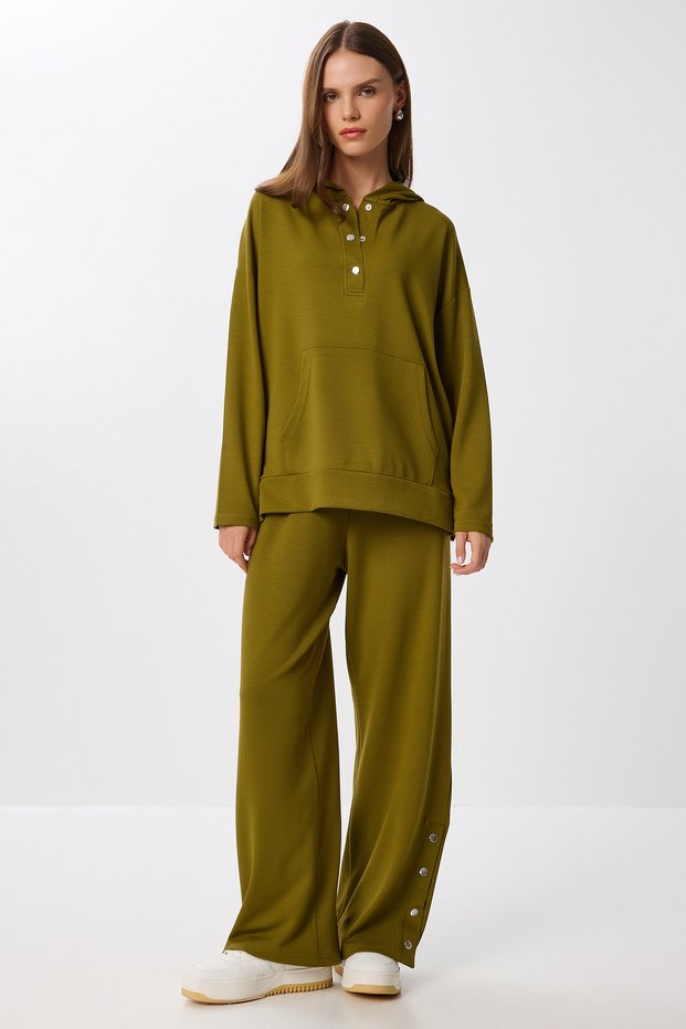 Snap Detail Modal Top and Bottom Set Lby0010 Oil Green