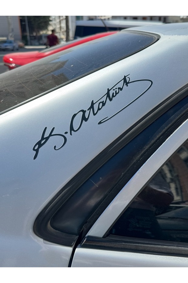 Mustafa Kemal Ataturk Signature Auto Car Sticker 22X5 cm High Adhesive Material