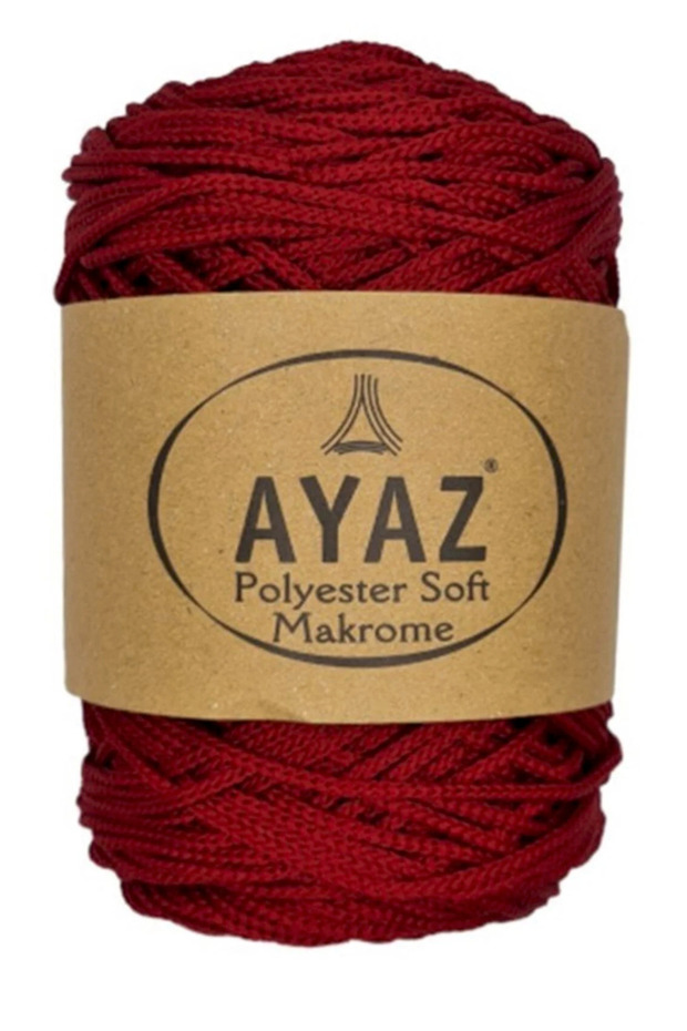 Polyester Soft Makrome İpi 2175 Koyu Kırmızı - 1