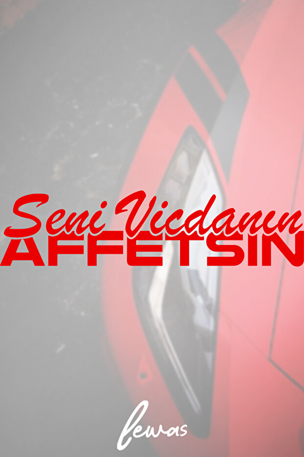 Art of Conscience Forgive Car Rear Lettering Auto, Motorcycle Sticker Label Red (7X28 cm)