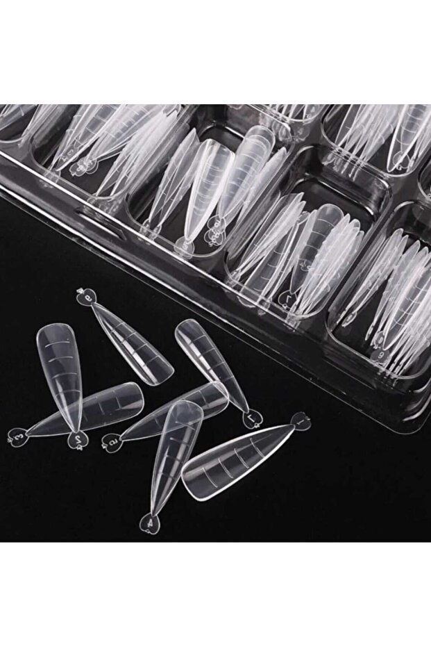 100 lü Stiletto poly jel Kalıp Tips - 3