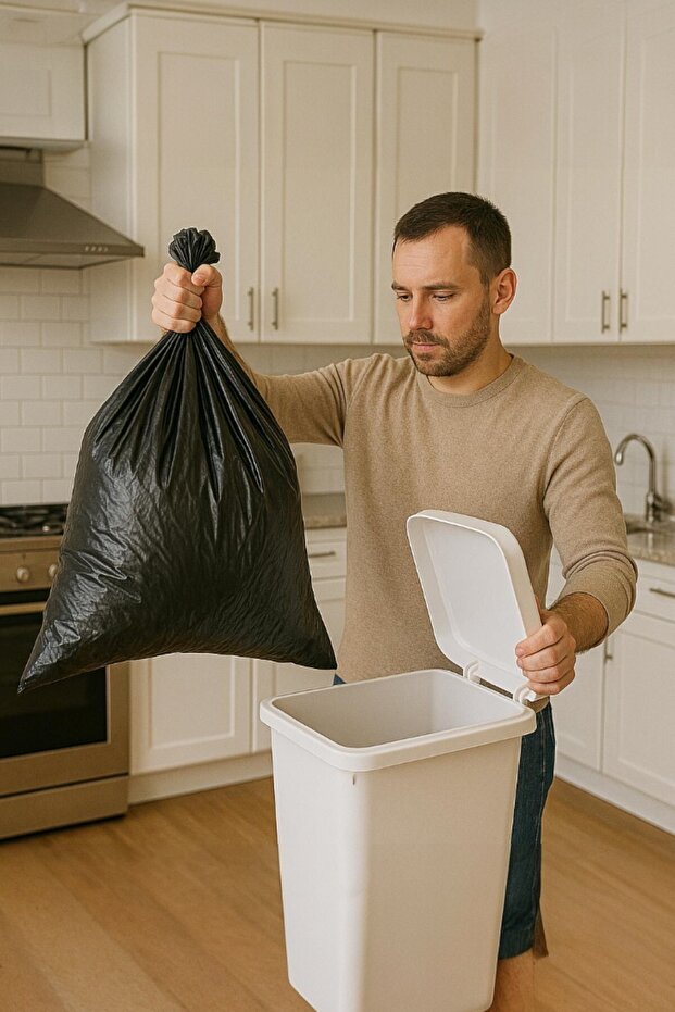 70 Lt ( 4 PAKET ) Avantaj Paket Endüstriyel Çöp Poşeti Battal Boy Çöp Poşeti Çöp Torbası 40 Adet - 4