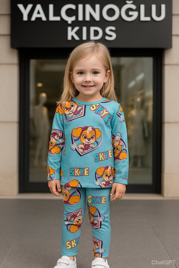 Girls' Pajama Set I Long Sleeve Comfortable Home Wear I Cotton - Soft Girls' Set