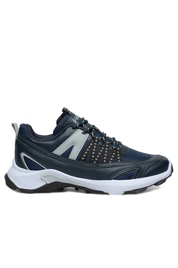 Dark Blue Memory Foam Sole Daily Lace-Up Men's Outdoor Shoes
