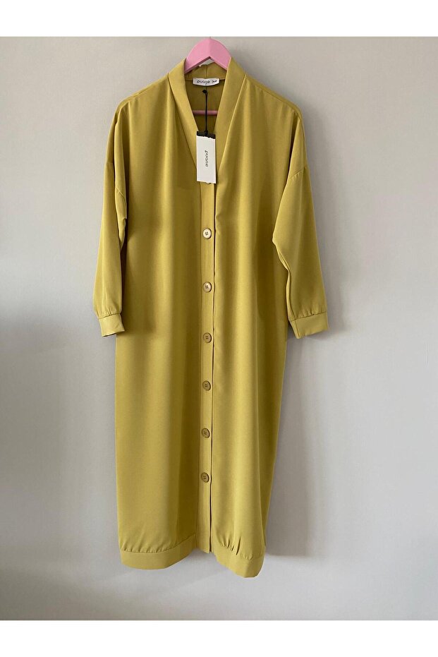 Boydan Düğmeli Tunik/Hırka - 1