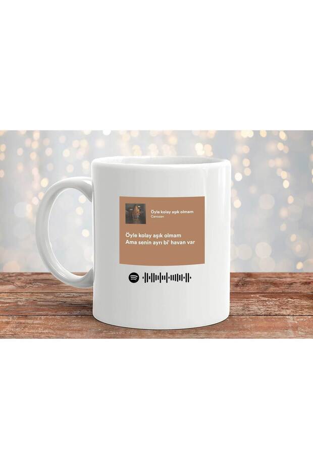 كوب بورسلين هدية مطبوع عليه رمز النص - 2