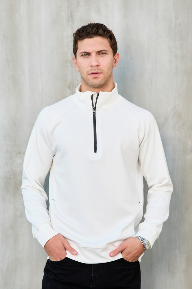 Men's Half-Zip Basic Sweatshirt
