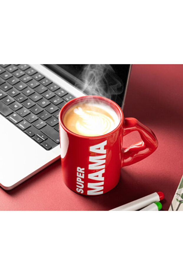 Super Mama Red Mug - 6