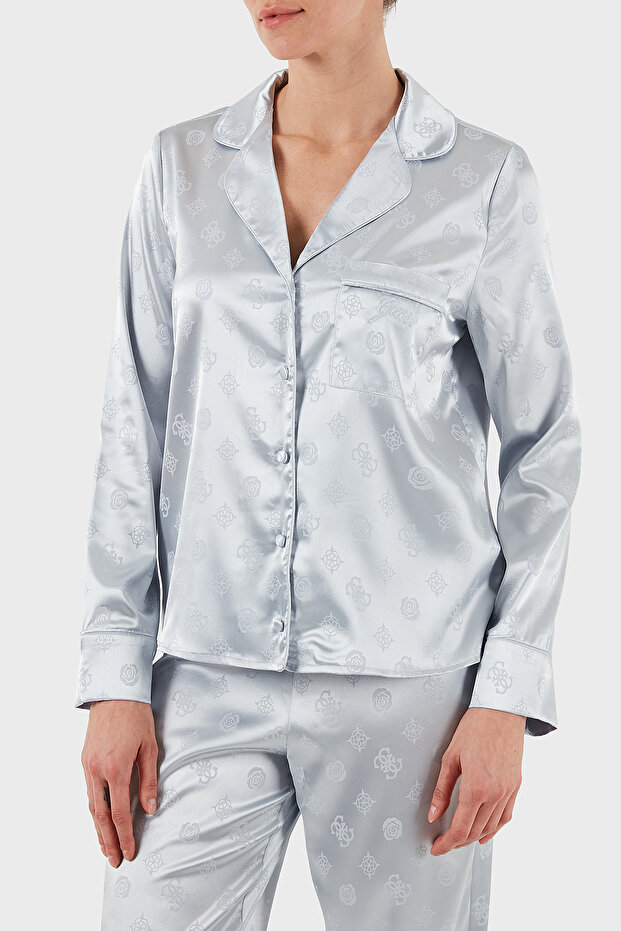 Sylvie Tamamı 4G Logolu Regular Fit Uzun Kollu Pijama Takımı O5BX05W4732 PİJAMA TAKIMI O - 5
