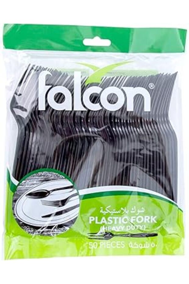 EZUK Plastic Black Fork (HEAVY DUTY) - 50 Pieces