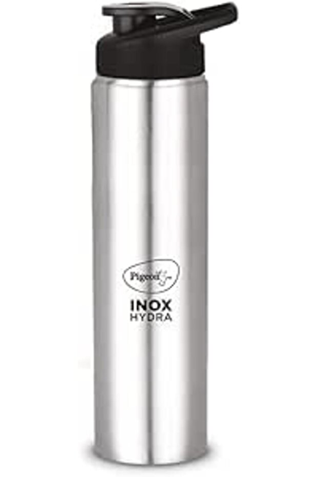 Pigeon by Stovekraft Stainless Steel Inox Hydra 1000 Drinking Water Bottle 900 ml - Silver (Pack of