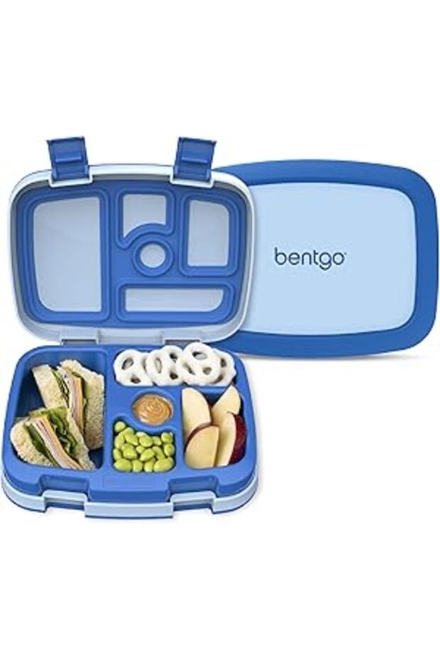 Bentgo® Kids Leak-Proof, 5-Compartment Bento-Style Kids Lunch Box - Ideal Portion Sizes for Ages 3