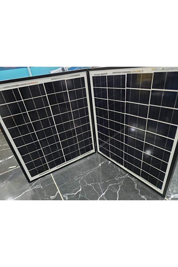 25×25 =50 watt monokristal katlanır güneş paneli - 1
