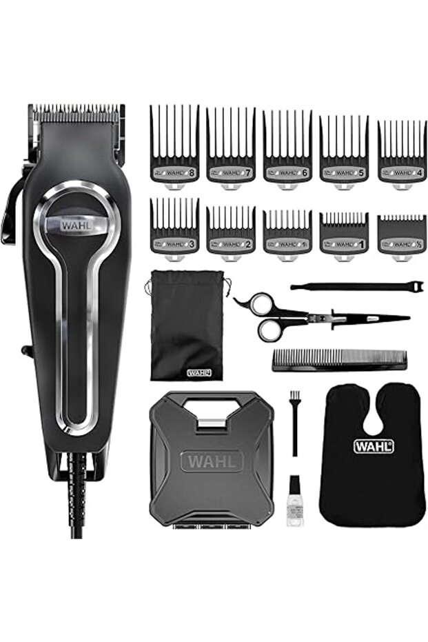 WAHL Elite Pro Hair Cutting Kit, Corded Hair Clipper For Men, Head Shaver, Self Sharpening Precision