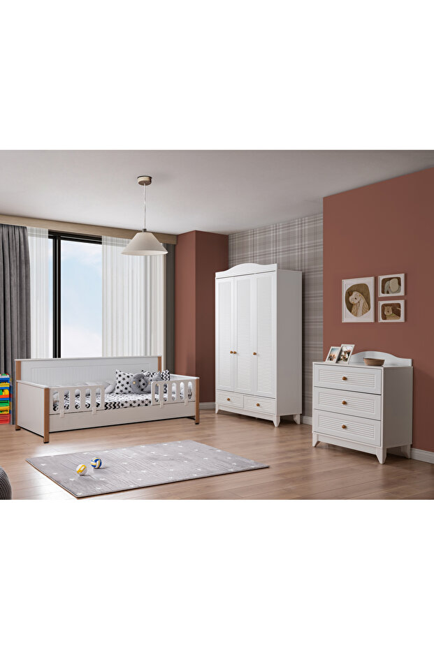 Allende Viya Bebek ve Çocuk Oda Takımı / Yatak ve 7 Parça Uyku Seti Dahil / Ücretsiz Kurulum - 2