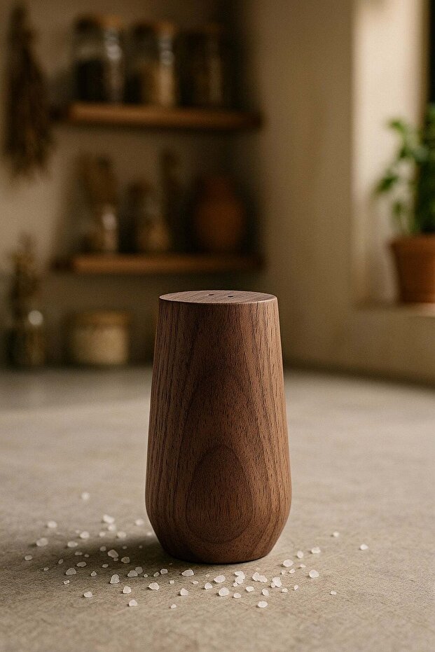 Acacia Wood Salt Shaker 4X10 cm 4X10 cm