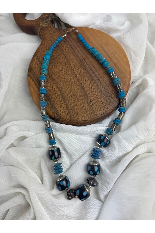 Mavi kemik kolye - 2