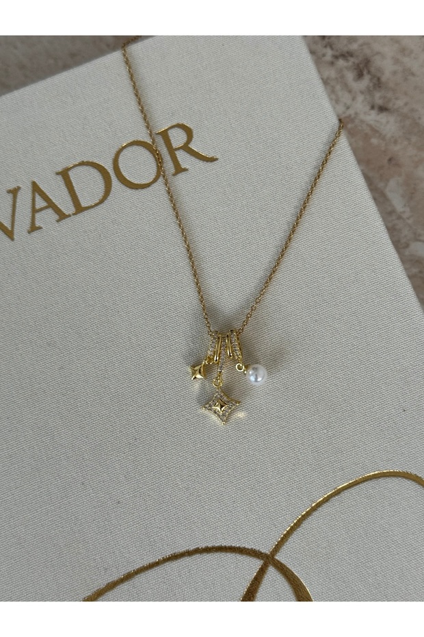 Charmlı Gold Kolye - 2