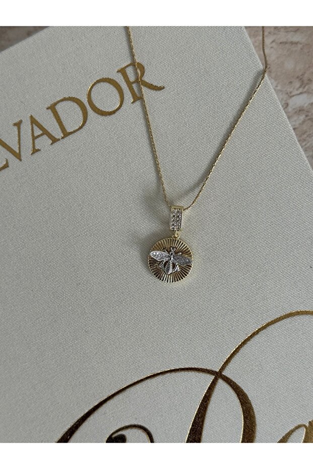 Arı Model Gold Kolye - 3