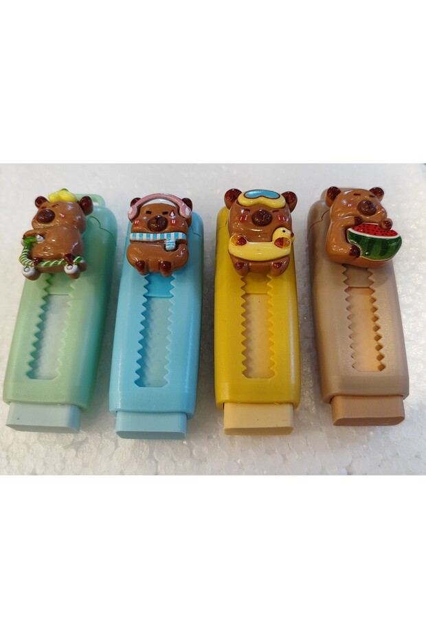 4 Sliding Erasers with Capybara Figure Ad14200