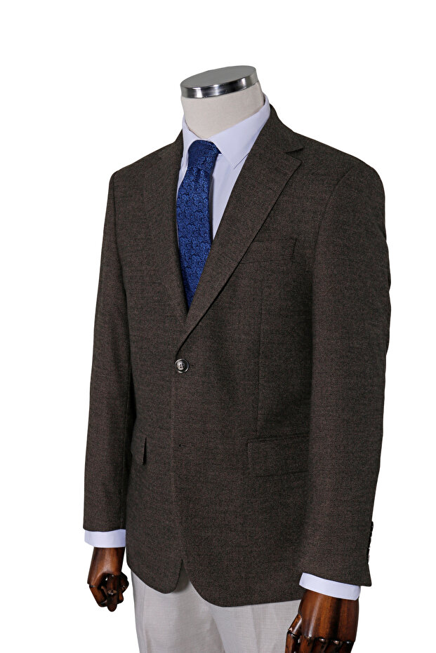Regular Fit Desenli Kışlık Ceket 4 Drop - 3