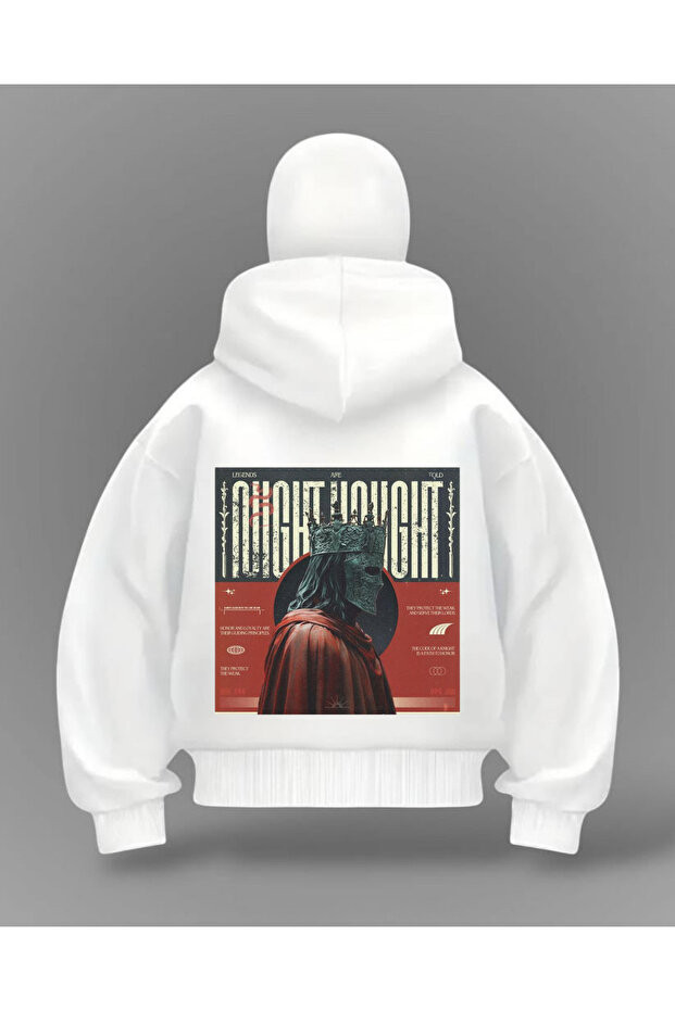 White King Champions Printed Balaclava Oversize Sweatshirt Cardigan